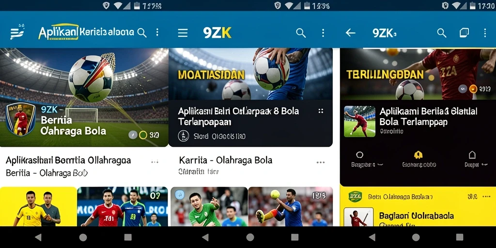 Tampilan antarmuka aplikasi 9ZK yang menarik dan informatif.