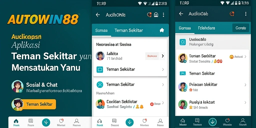 Antarmuka AUTOWIN88 yang ramah pengguna untuk mencari teman baru.