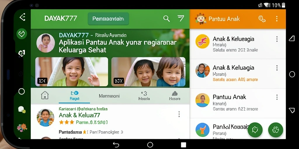 Tampilan antarmuka aplikasi Pantau Anak yang ramah pengguna.