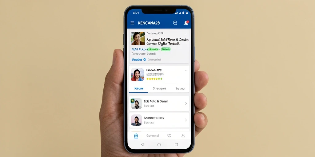 Screenshot aplikasi KENCANA28 dengan antarmuka Gambar Digital yang menarik.
