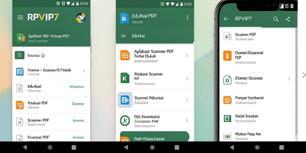 Tampilan antarmuka aplikasi RPVIP7 untuk pemindaian PDF.